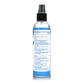 Clear plastic spray bottle with black nozzle and blue label showing drug facts for cleanstream relax anal lube desensitizing gel