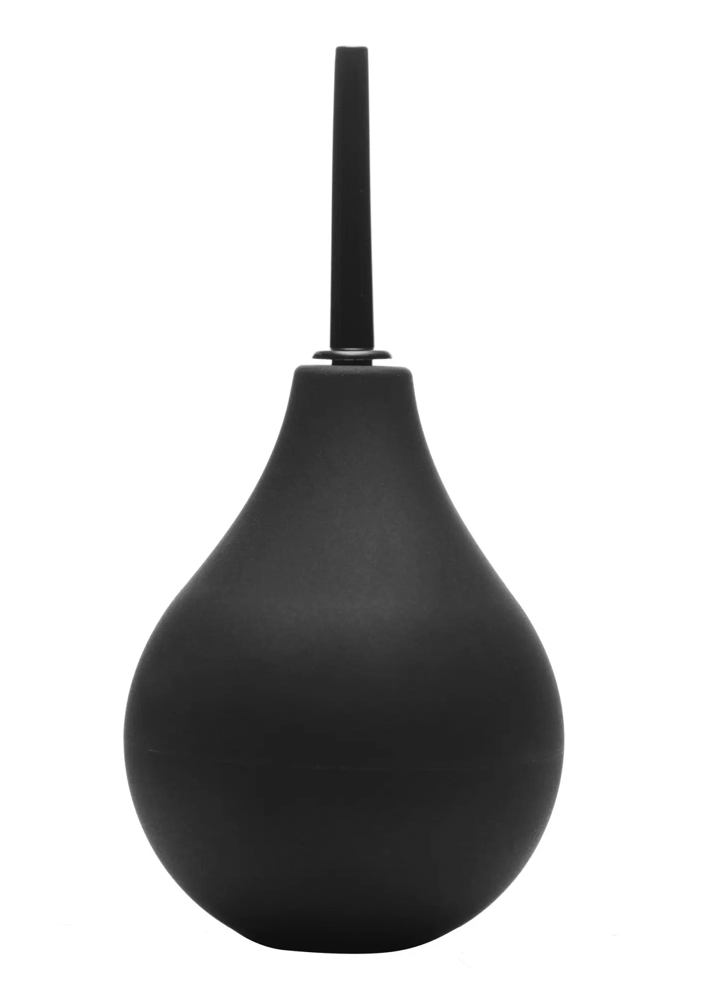 Black rubber suction blower with slender handle cleanstream thin tip silicone enema bulb for easy cleaning