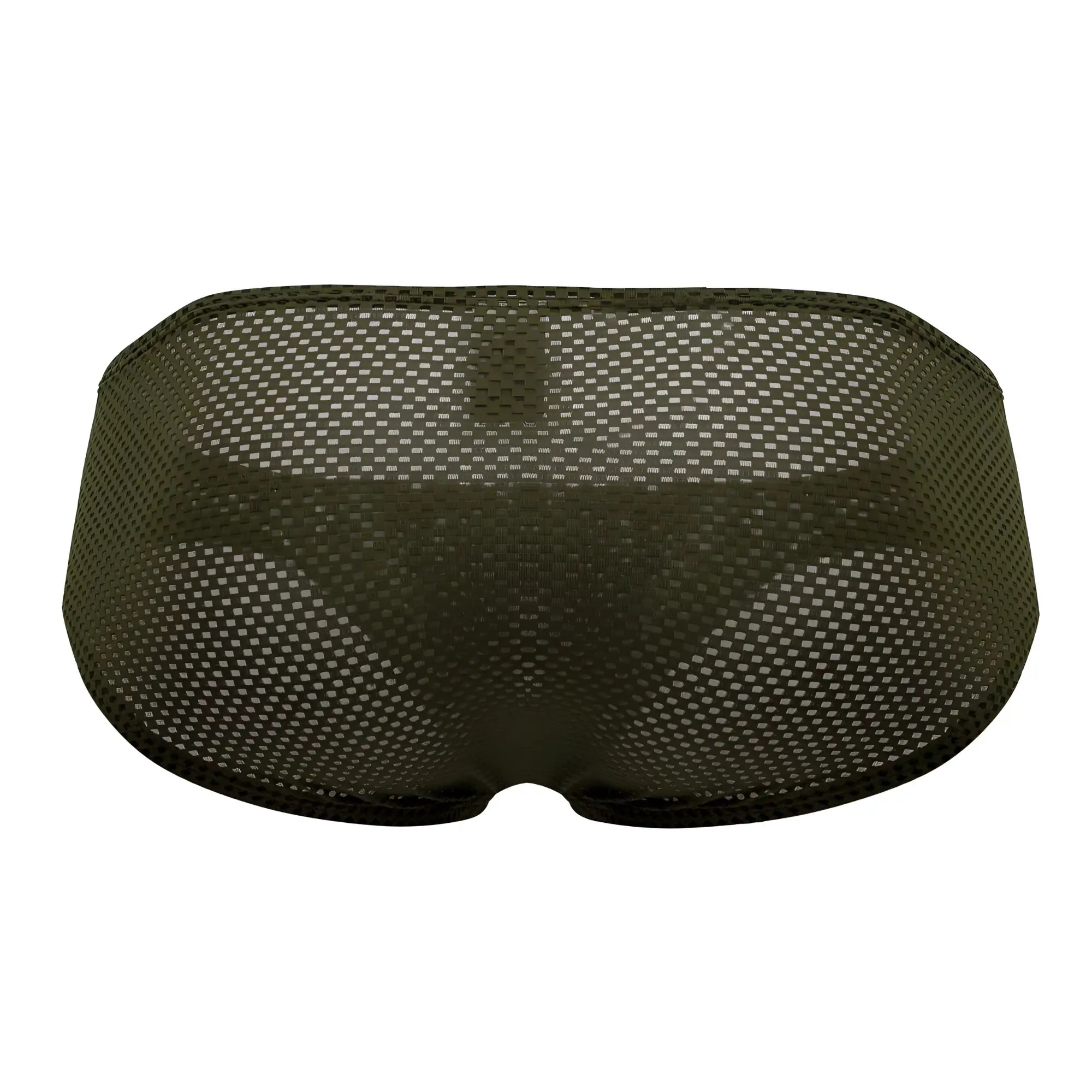 Olive green mesh briefs clever 0535-1 kroma bikini front view breathable lightweight underwear