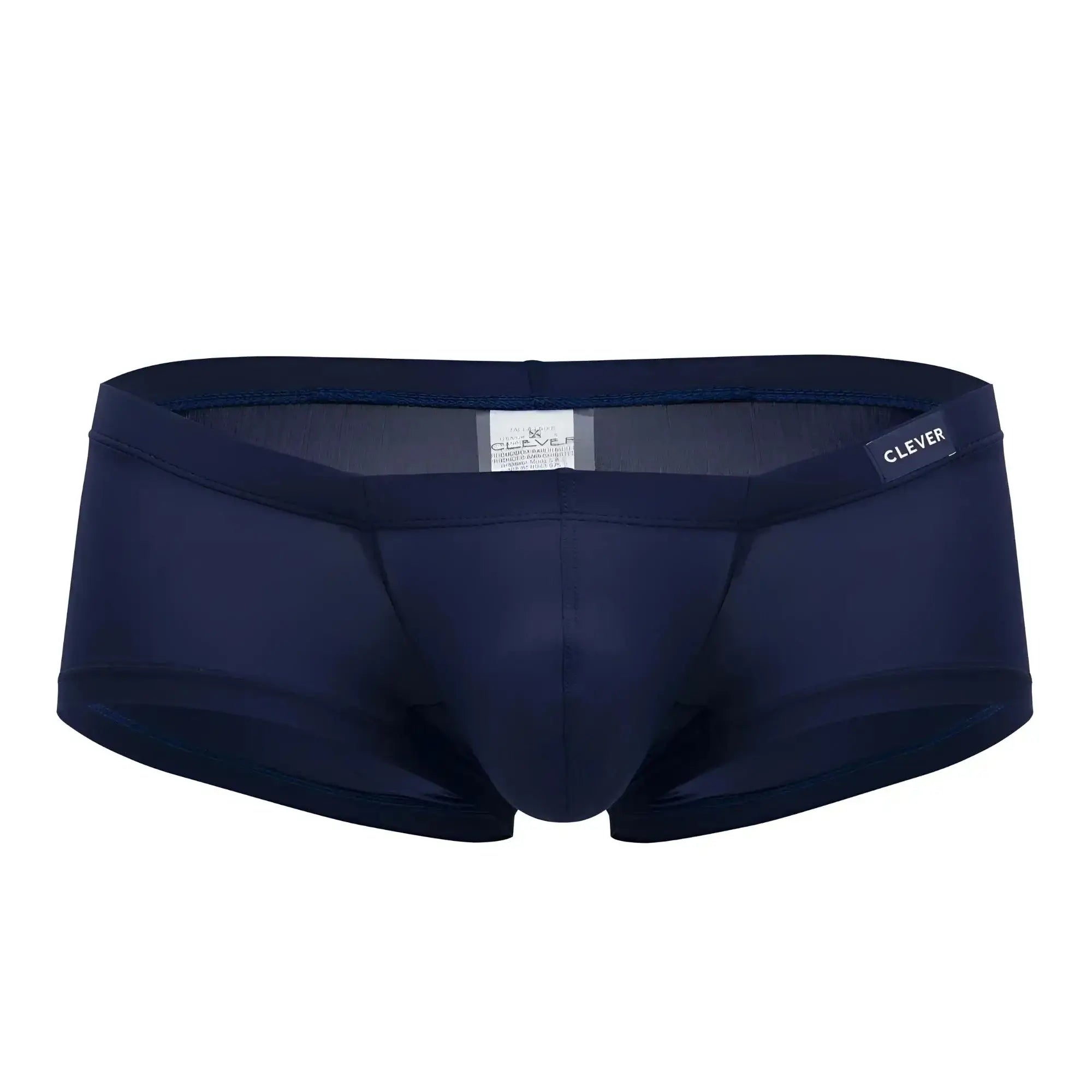 Navy blue clever 0872 latin trunks men’s briefs with smooth form-fitting design and elastic waistband