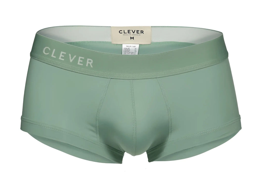 Mint green clever 1306 tribe trunks brief with soft smooth fabric and subtle white branding on the waistband