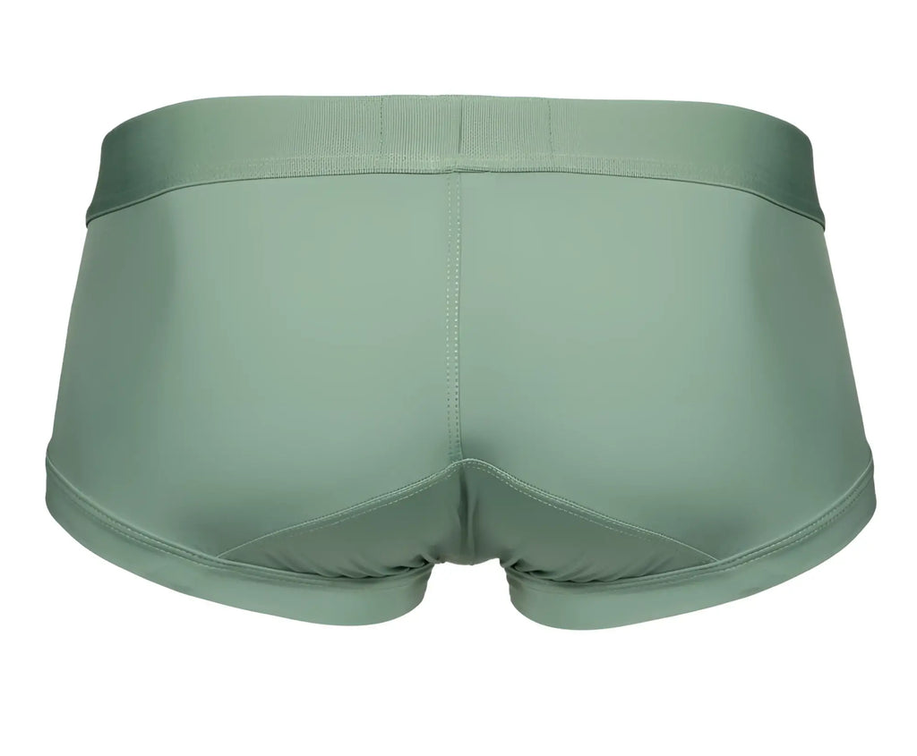 Clever 1306 tribe trunks green men’s briefs with sleek sage green fabric waistband and tailored smooth seams