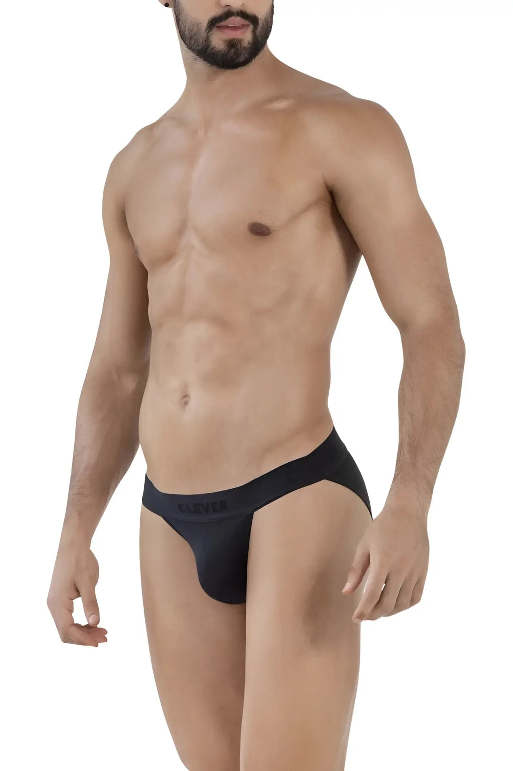 Black clever 1627 deseo bikini briefs with a form-fitting design and subtle waistband logo for comfortable wear
