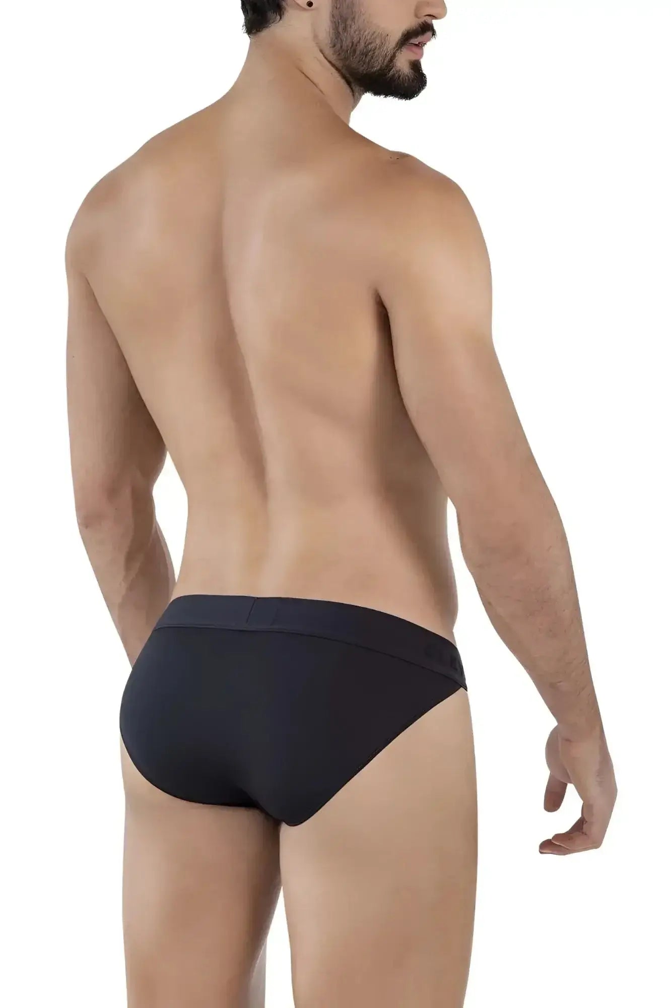 Black clever 1627 deseo bikini briefs with smooth form-fitting design and subtle logo on the waistband