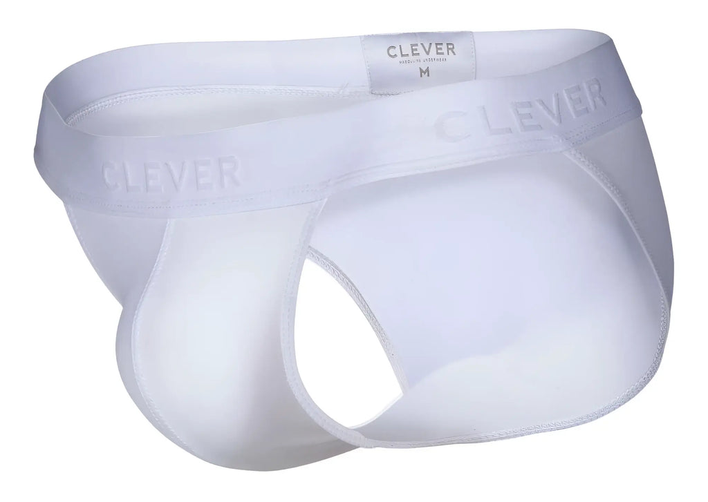 White clever 1627 deseo bikini men’s briefs with smooth seamless design and elastic waistband for comfortable wear