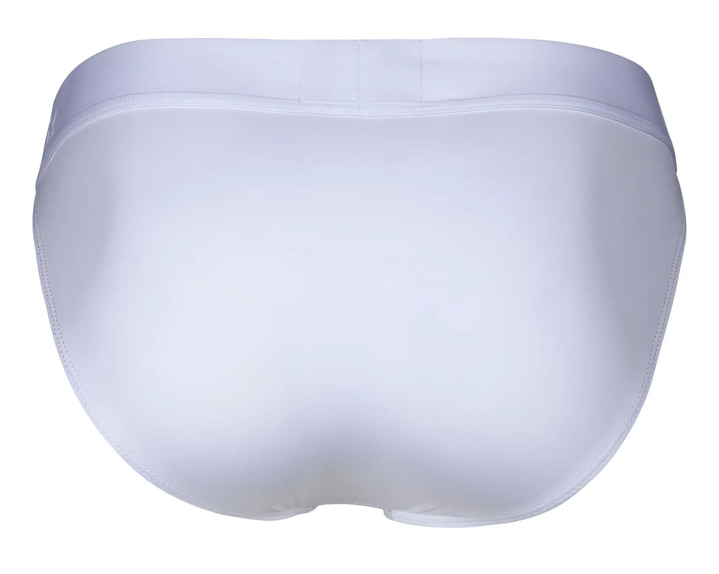 White briefs clever 1627 deseo bikini in white with seamless design and subtle stitching along the edges