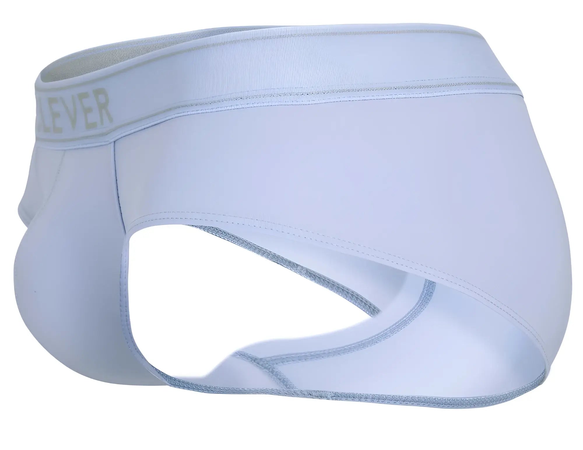 Light blue seamless clever 1683 imagination briefs with a subtle lever logo on the waistband