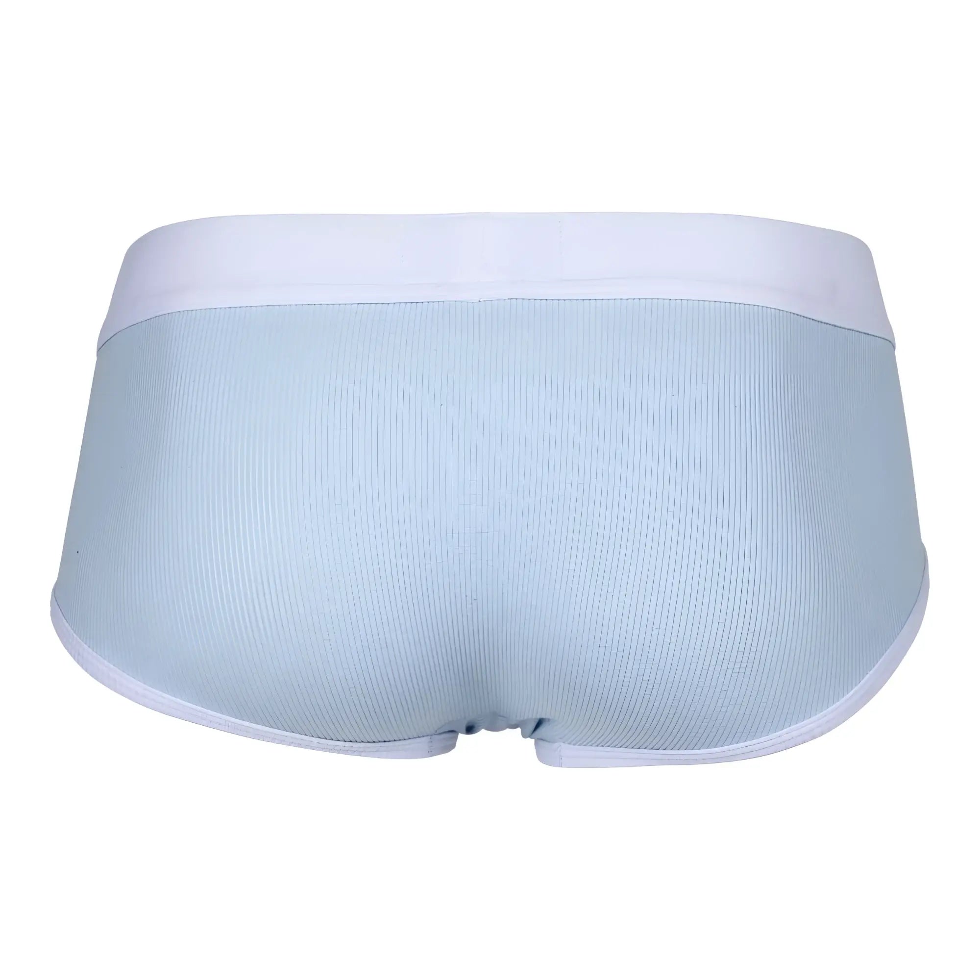 Light blue ribbed briefs with white elastic waistband and trim from clever 1733 colors briefs color blue collection