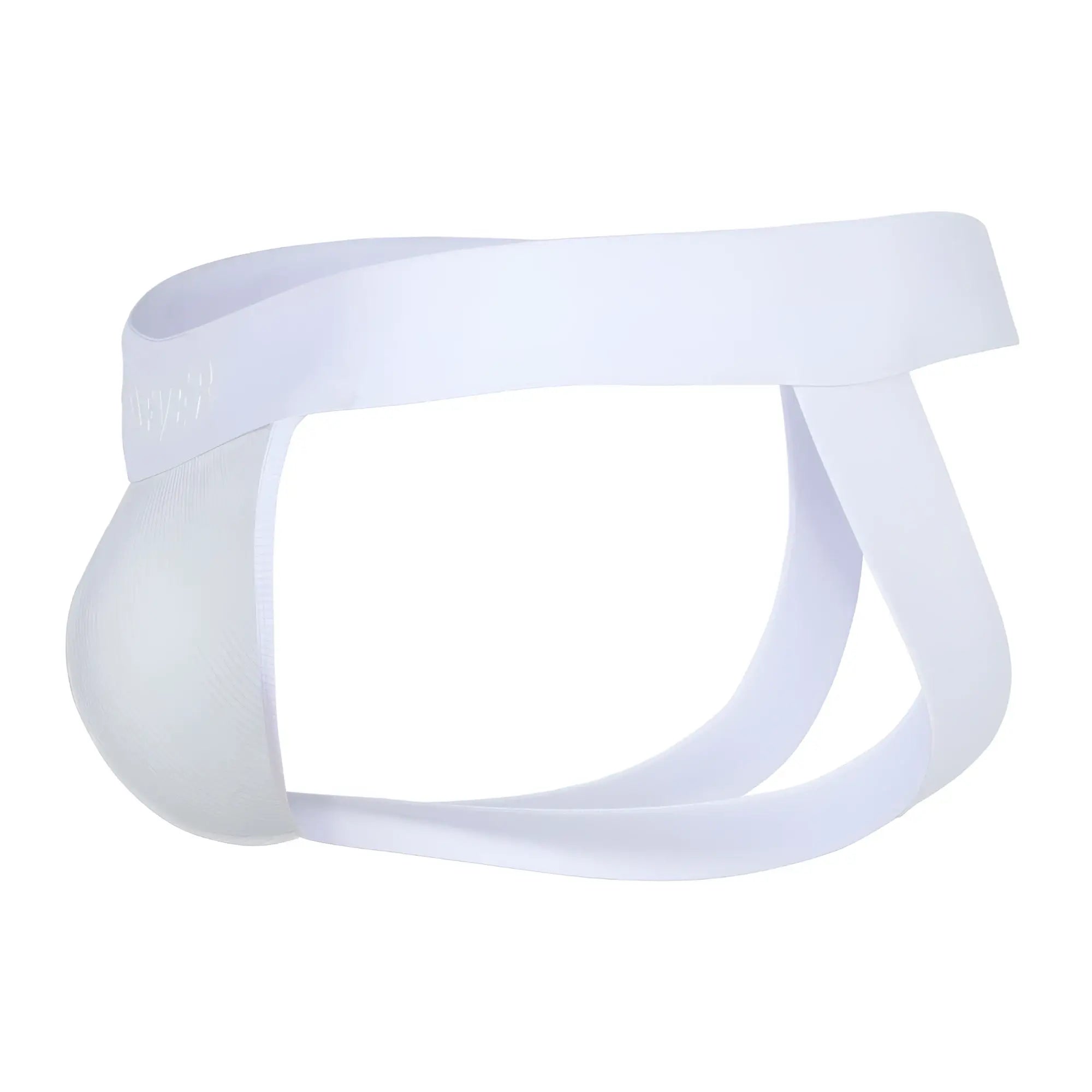 White seamless men’s briefs with smooth elastic waistband and supportive leg openings from Clever 1734 Colors jockstrap beige