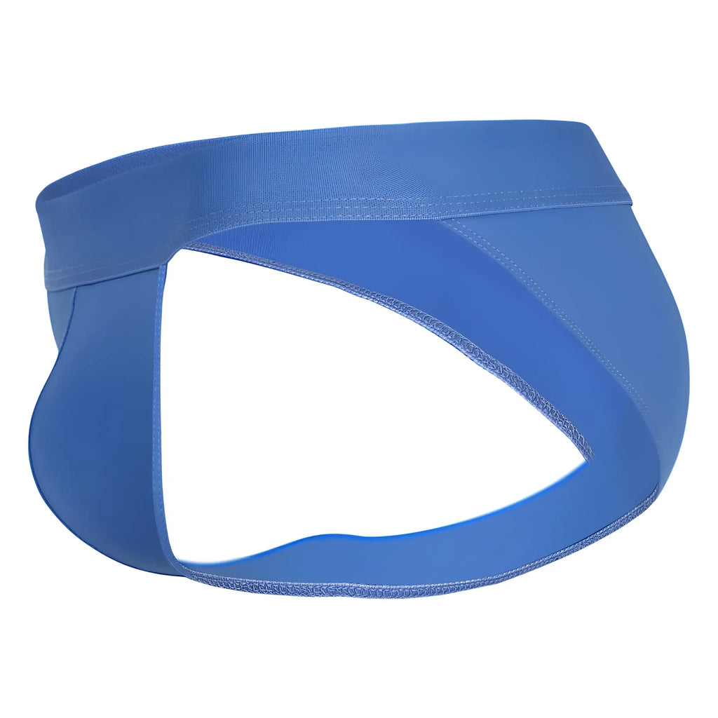 Blue clever 1749 eco bikini briefs made of smooth stretchy fabric with reinforced stitching along the edges