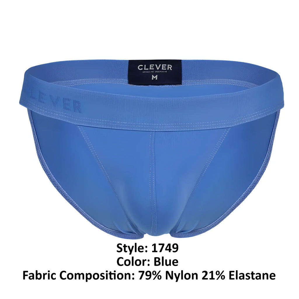 Blue clever 1749 eco bikini briefs made of 79% nylon and 21% elastane for men