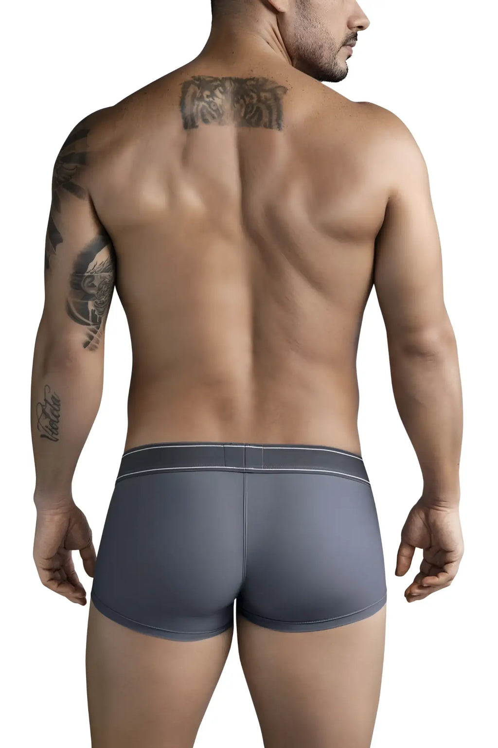 Clever 1751 craftiness trunks men’s briefs in dark gray with subtle white waistband trim for comfortable everyday wear