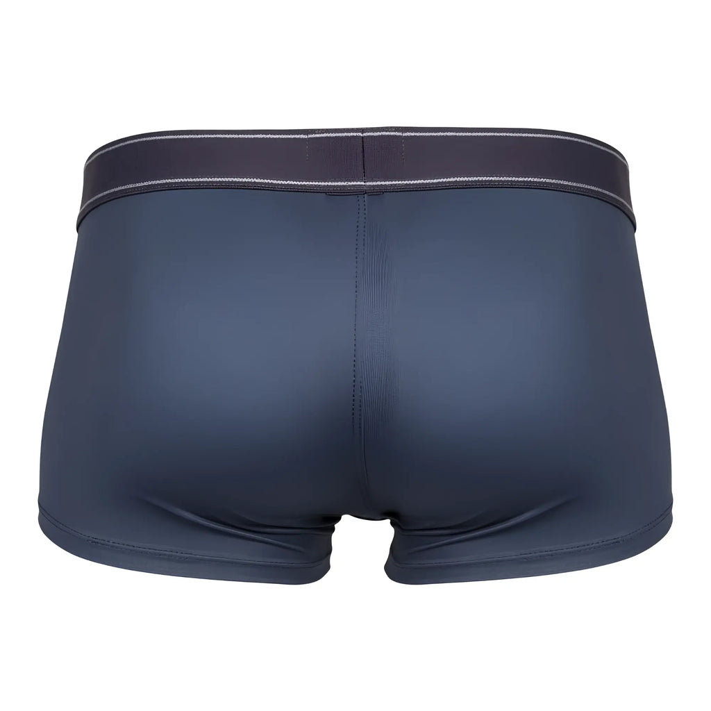 Clever 1751 craftiness trunks dark gray dark navy blue briefs with matching elastic waistband and subtle white stitching