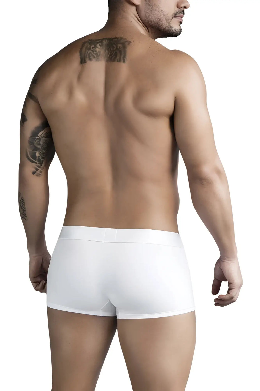 White clever 1752 victor trunks smooth form-fitting briefs designed for comfort and support