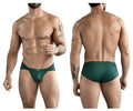 Dark green clever 1775 optimo briefs with form-fitting smooth stretchy fabric and subtle front brand logo