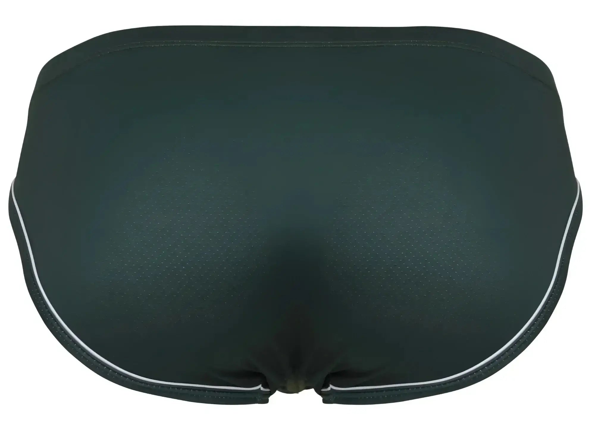 Black clever 1782 argovia briefs with white trim on waistband and leg openings in dark green color