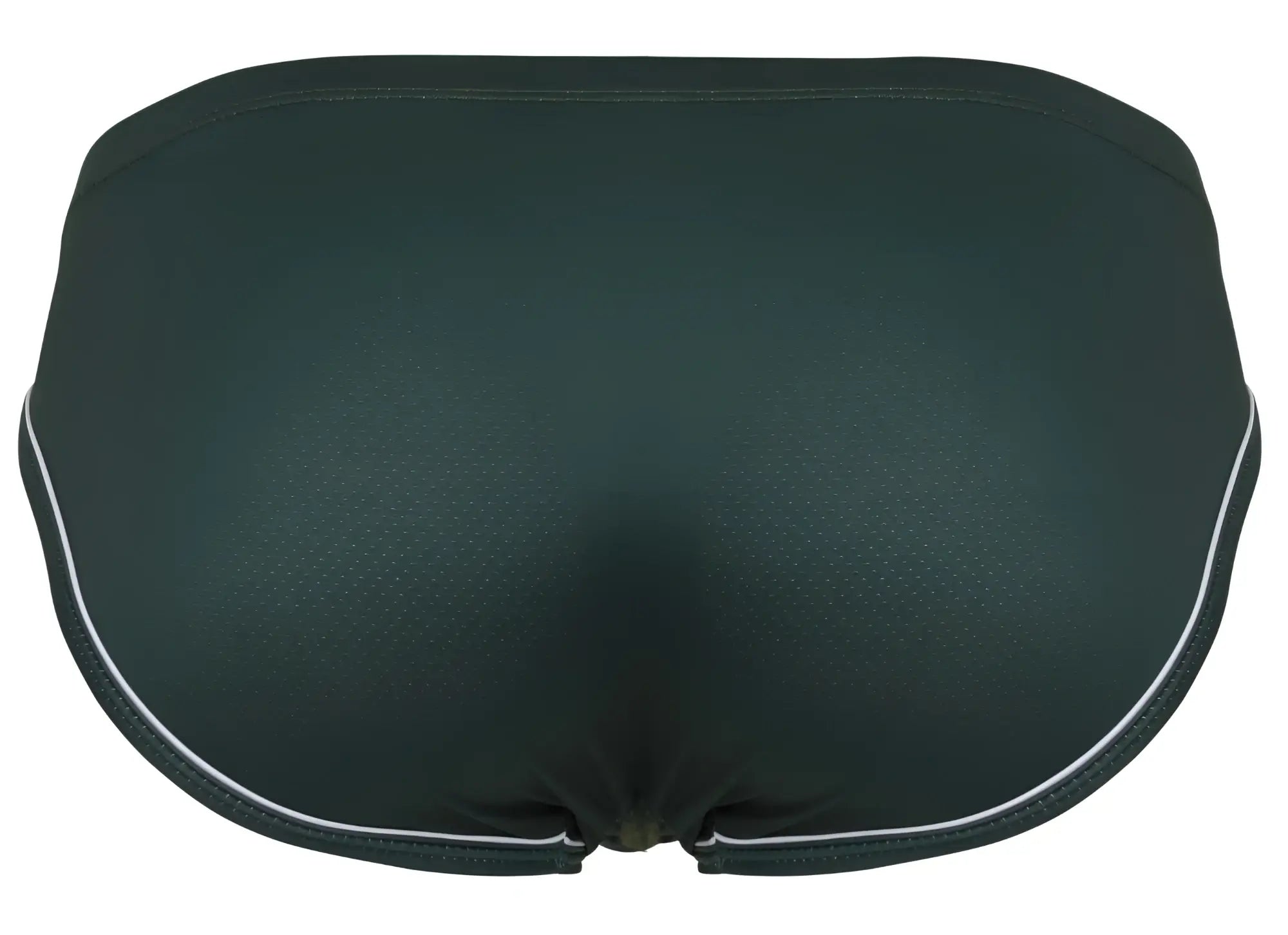 Black clever 1782 argovia briefs with white trim on waistband and leg openings in dark green color