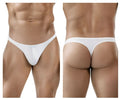 White clever 1830 desirable thong underwear with a smooth seamless design for comfortable everyday wear