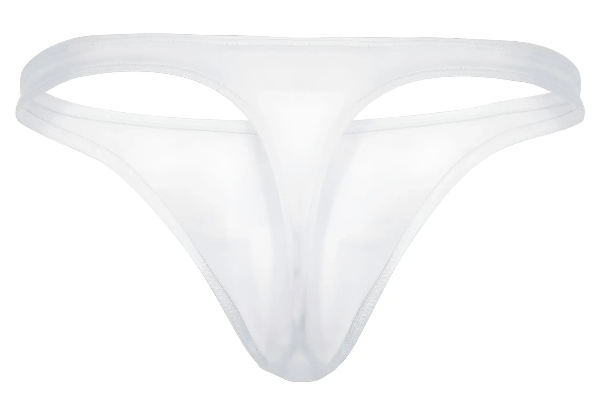 Transparent white mesh thong clever 1830 desirable thongs showing front side with sheer breathable fabric