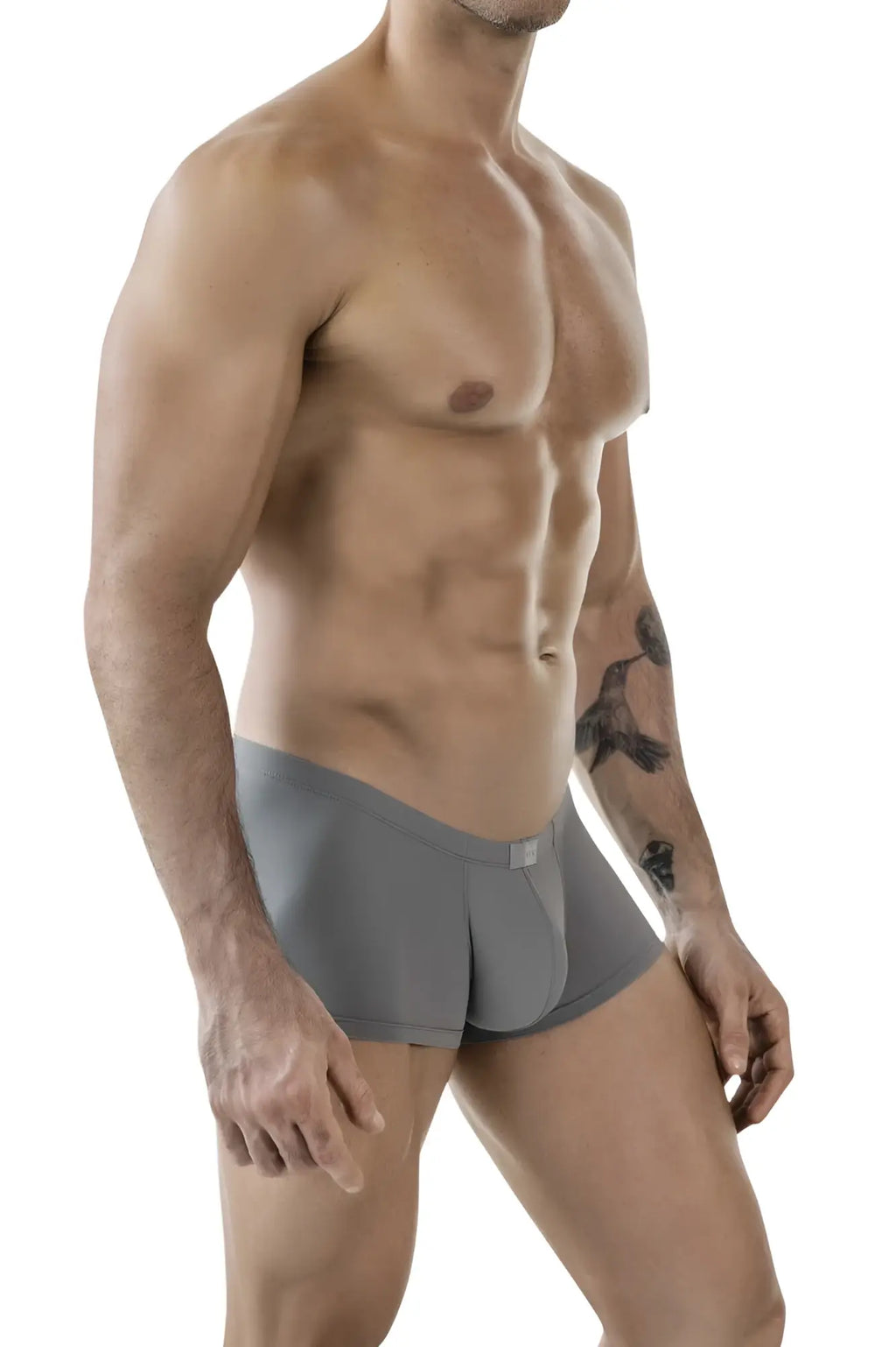 Gray clever 1842 buenavista trunks form-fitting boxer briefs with sleek modern design and subtle waistband brand tag