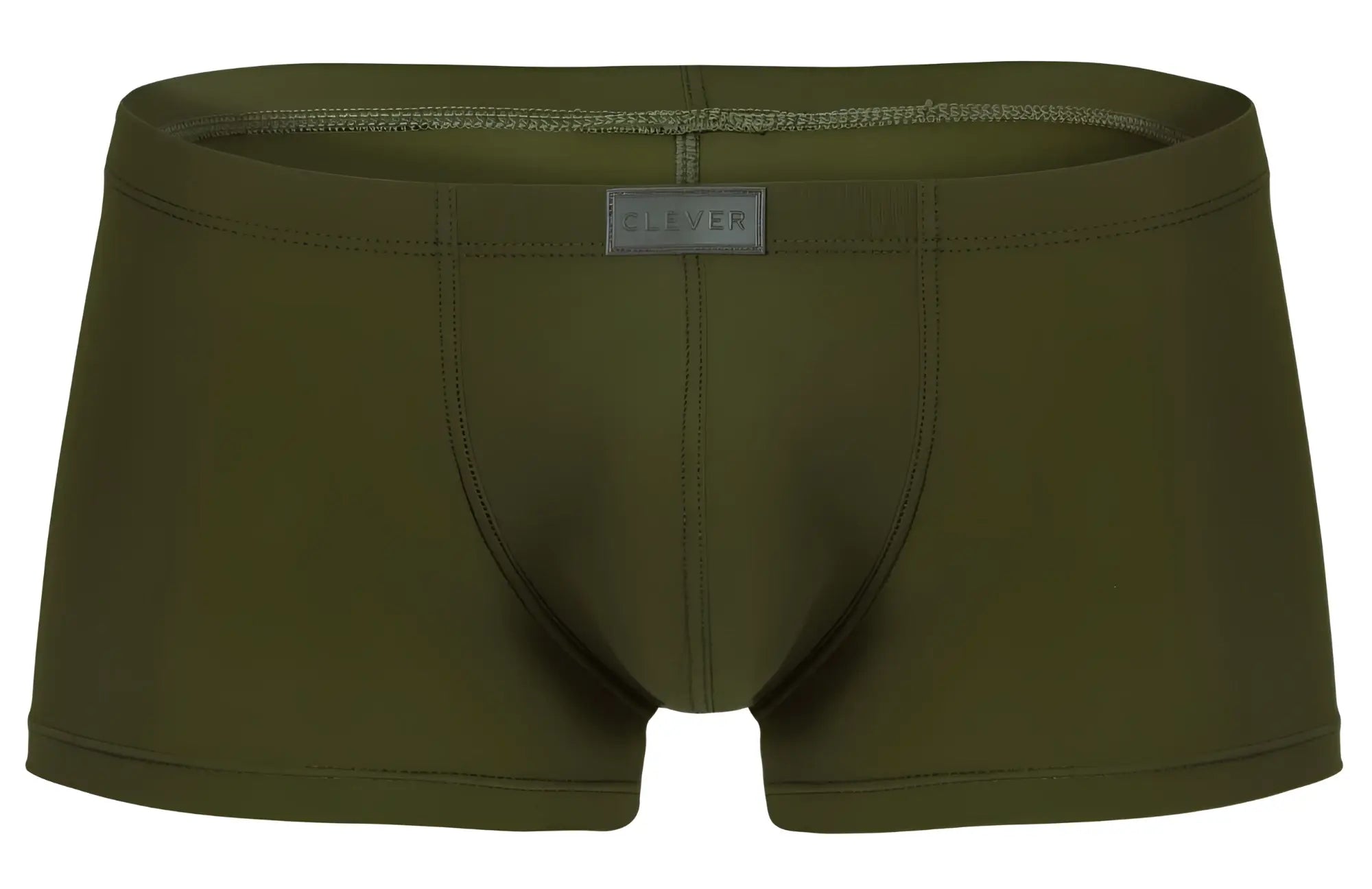 Olive green clever 1842 buenavista trunks men’s boxer briefs with sleek form-fitting design and subtle branded waistband