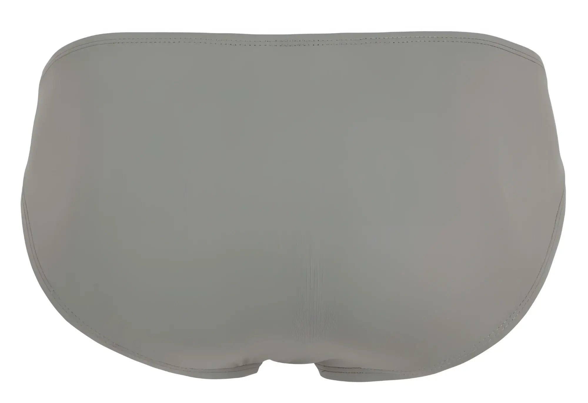 Gray clever 1843 buenavista bikini briefs with smooth seamless fabric and subtle waistband stitching front view