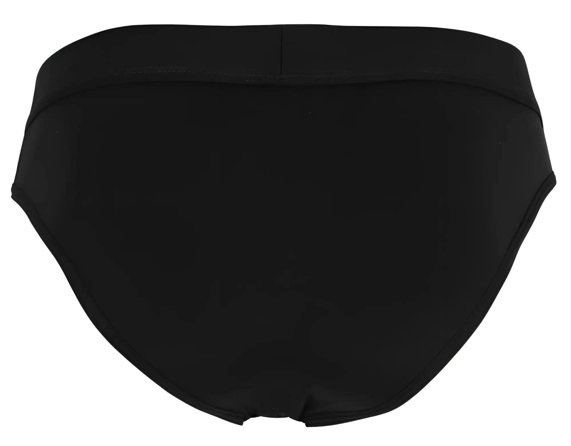 Clever 1849 eros bikini black briefs with smooth seamless fabric and wide elastic waistband