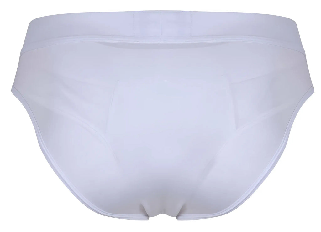 Clever 1849 eros bikini white briefs with smooth seamless fabric and clean minimalist design