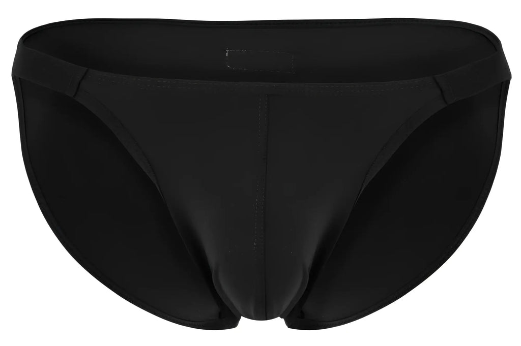 Black briefs clever 1865 oomph bikini with smooth seamless construction and form-fitting design in black color