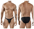 Black clever 1865 oomph bikini briefs with smooth stretchy fabric and subtle brand tag on the back side