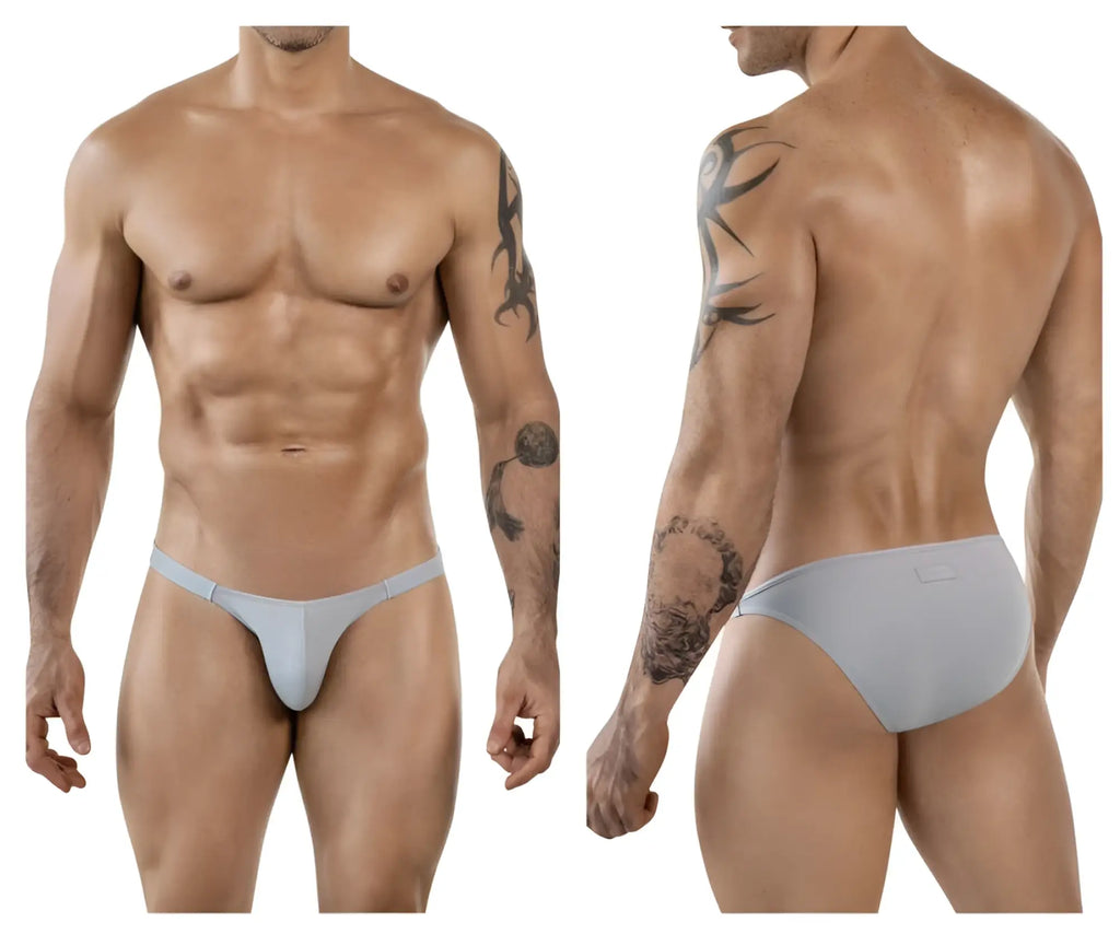 Light gray Clever 1865 Oomph Bikini seamless form-fitting men’s briefs with smooth fabric and minimalistic design