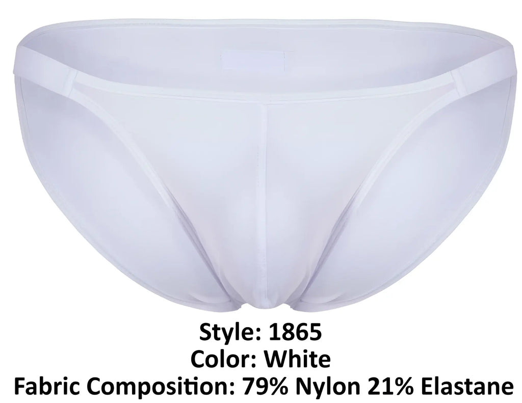 White men’s briefs clever 1865 oomph bikini color white made of 79 nylon 21 elastane with smooth form-fitting design and supportive waistband