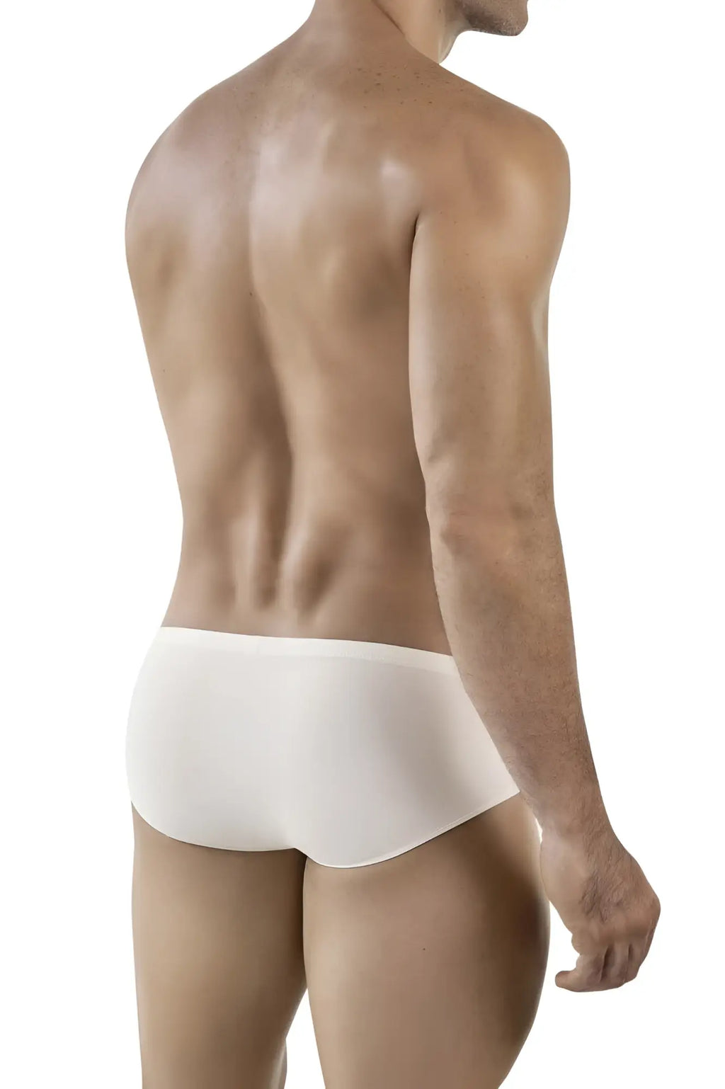Beige clever 1870 audaz bikini briefs with smooth form-fitting design in white fabric for comfortable wear