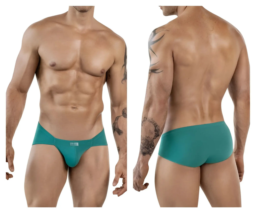 Teal-colored clever 1870 audaz bikini briefs with a snug fit and smooth fabric for comfortable wear