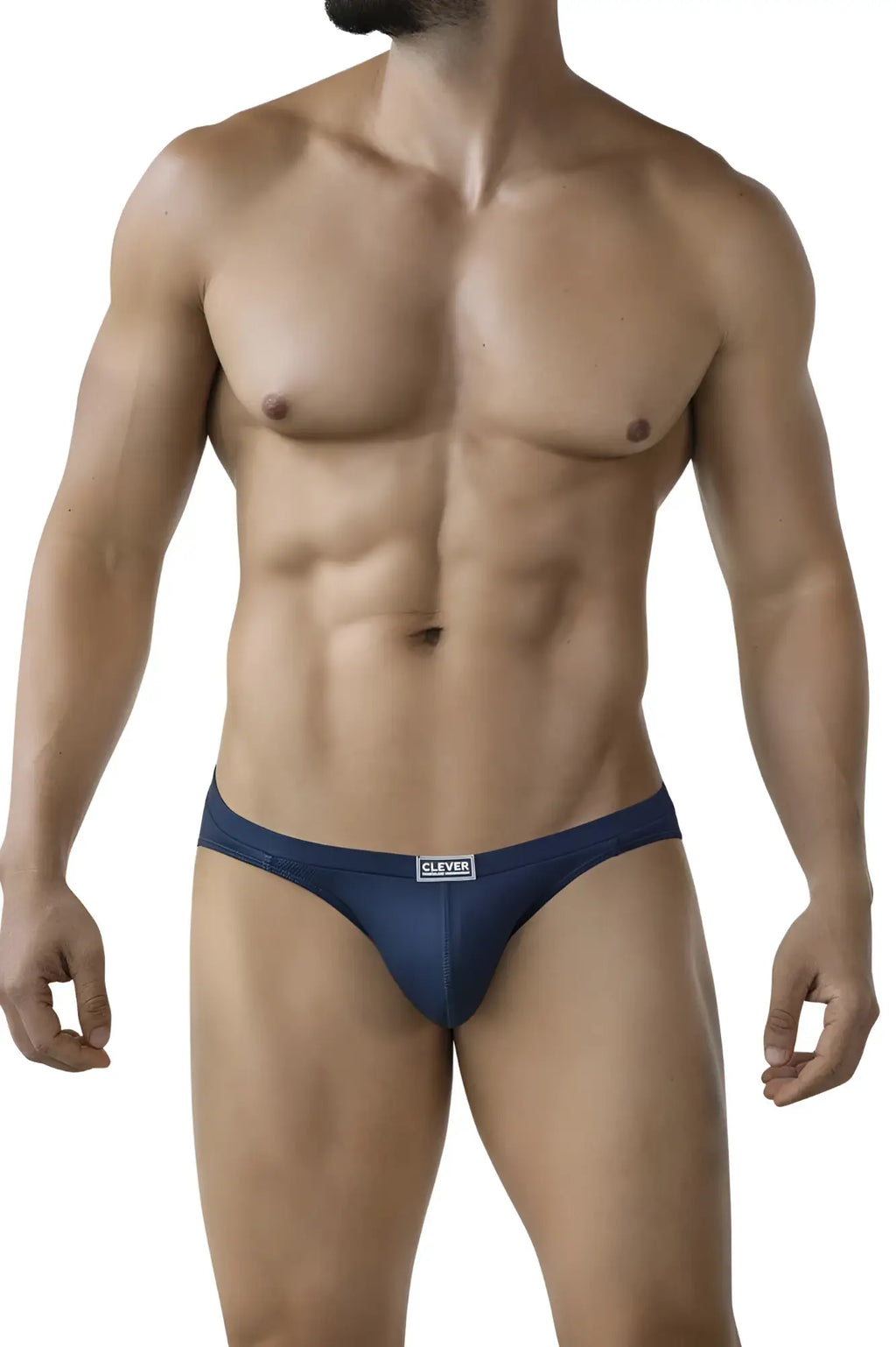 Navy blue Calvin Klein Clever 2014 Reto briefs with subtle textured fabric and sleek form-fitting design