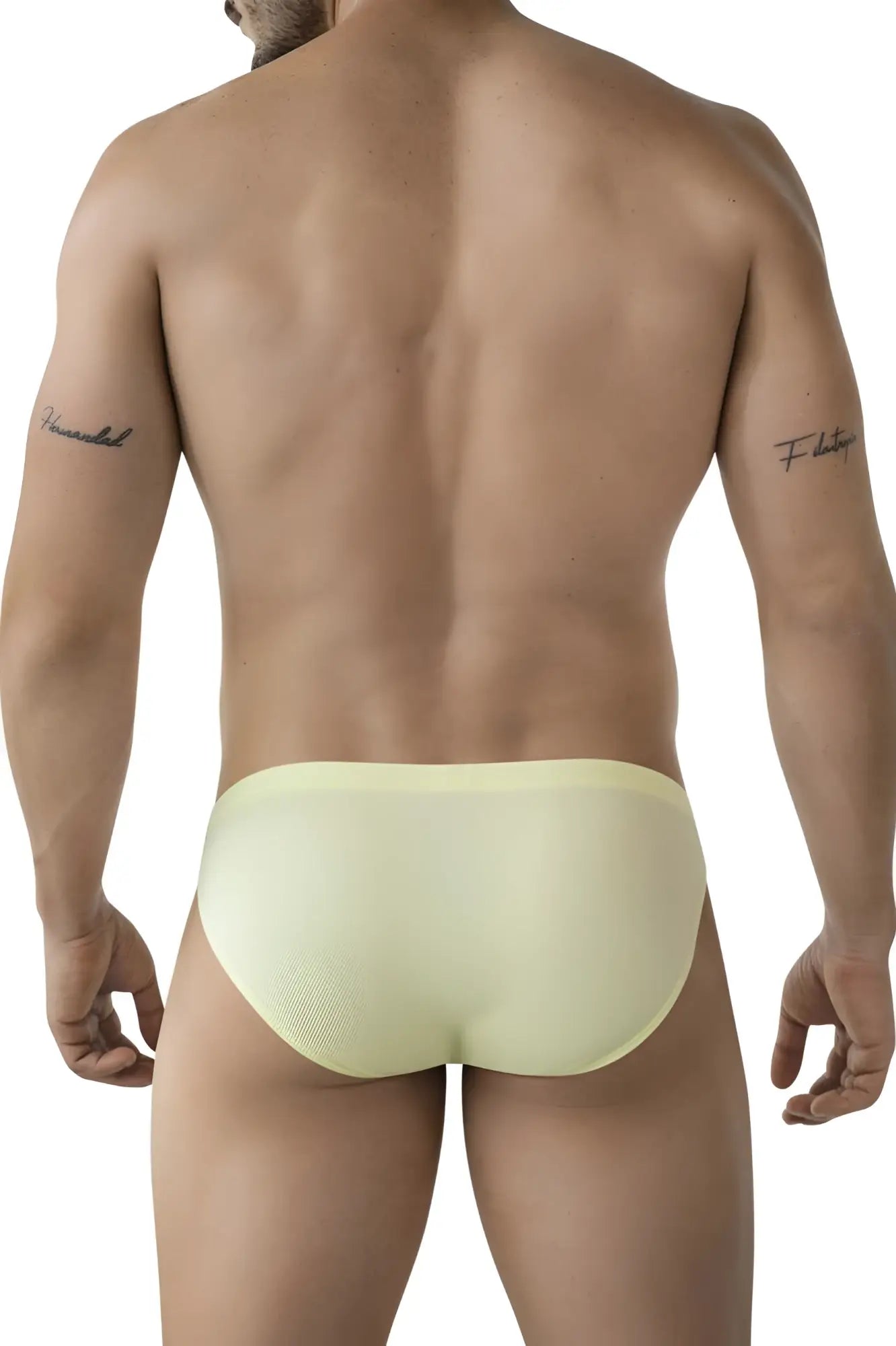 Light yellow mesh briefs from clever 2014 reto briefs featuring breathable material and light yellow color