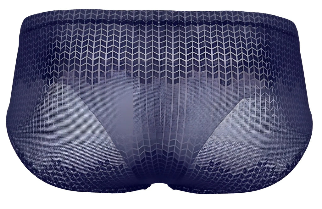Clever 2016 mosaico briefs in dark blue navy mesh with subtle geometric pattern for comfortable everyday wear