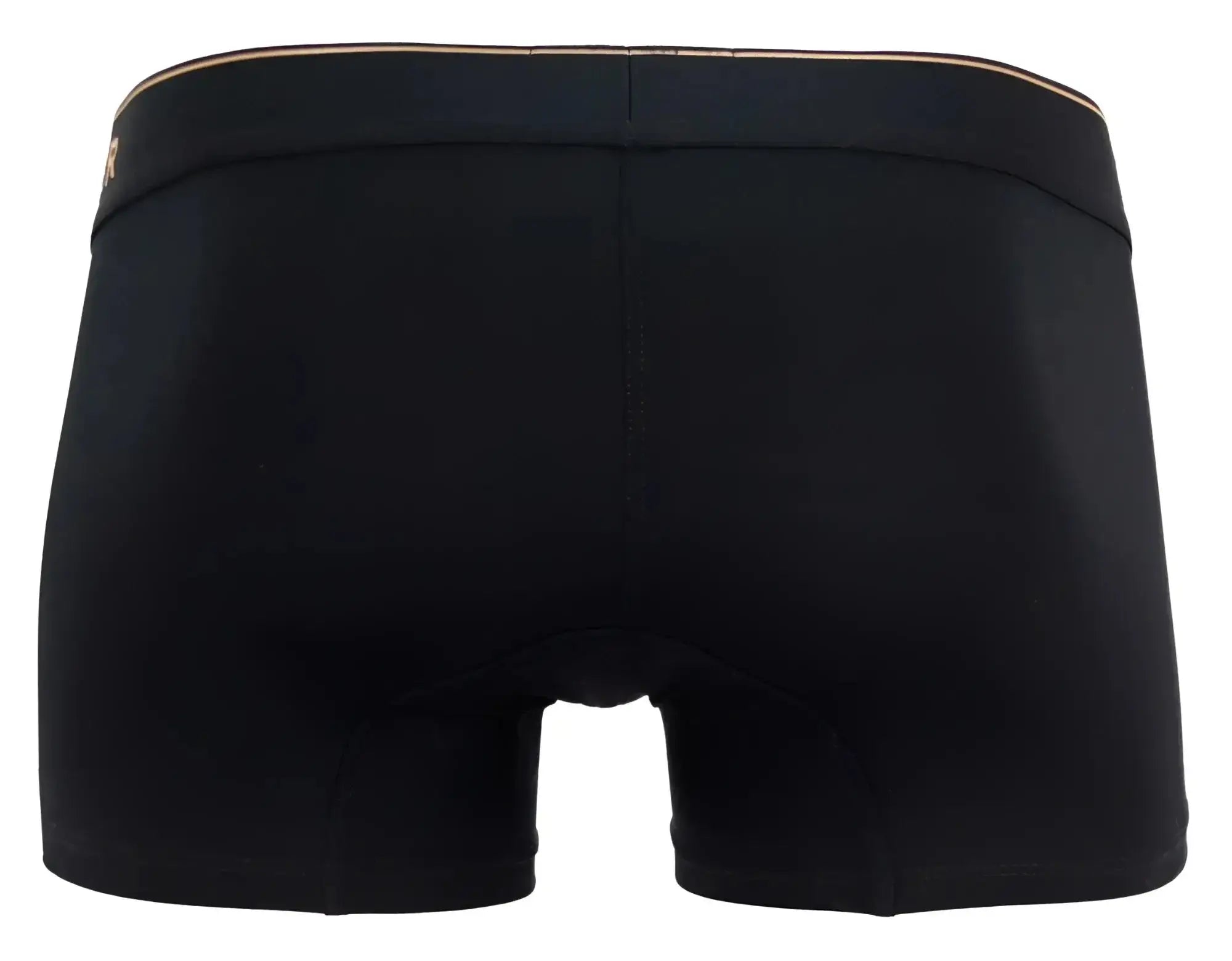 Black clever 2026 valladolid trunks boxer briefs with gold-trimmed waistband offering comfort and support