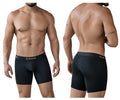 Black clever 2027 valladolid boxer briefs in black with gold logo waistband designed for comfort and support