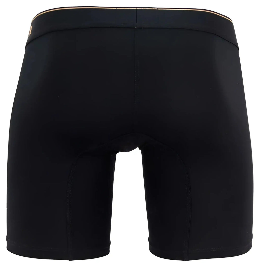 Black clever 2027 valladolid boxer briefs with gold-trimmed waistband designed for comfortable everyday wear