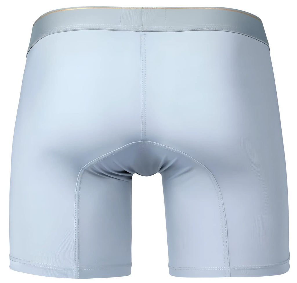 Light blue clever 2027 valladolid boxer briefs with matching waistband and subtle ribbed texture for men