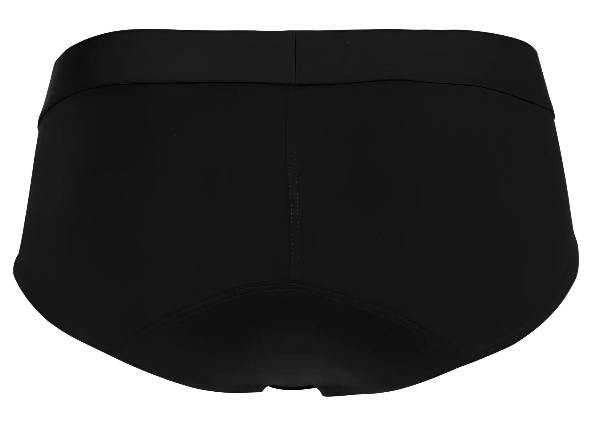 Black clever 2028 valladolid briefs with seamless design and elastic waistband shown from the back side