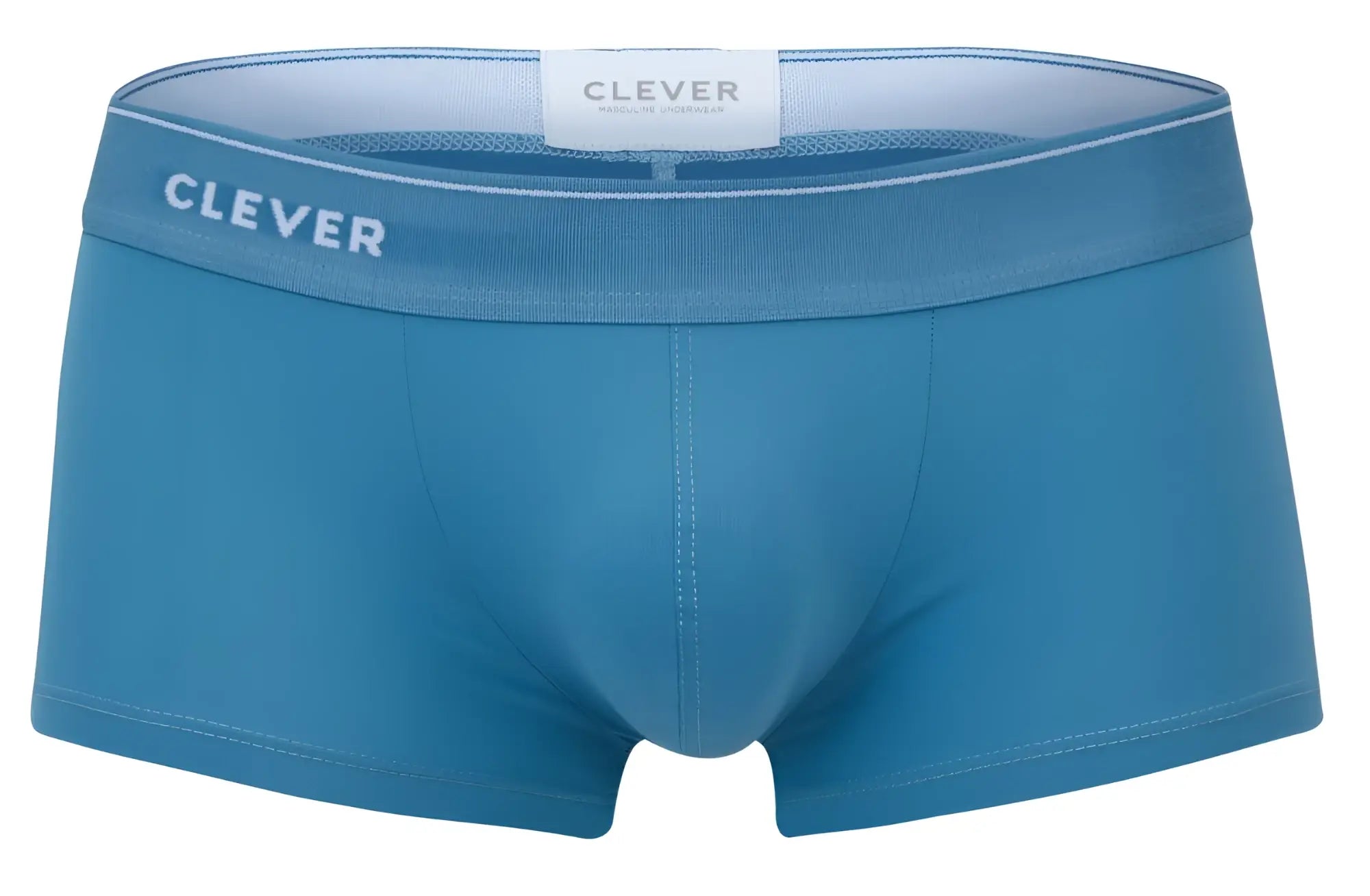 Clever 2042 Mendoza trunks in blue feature men’s briefs with matching elastic waistband and subtle stitching details