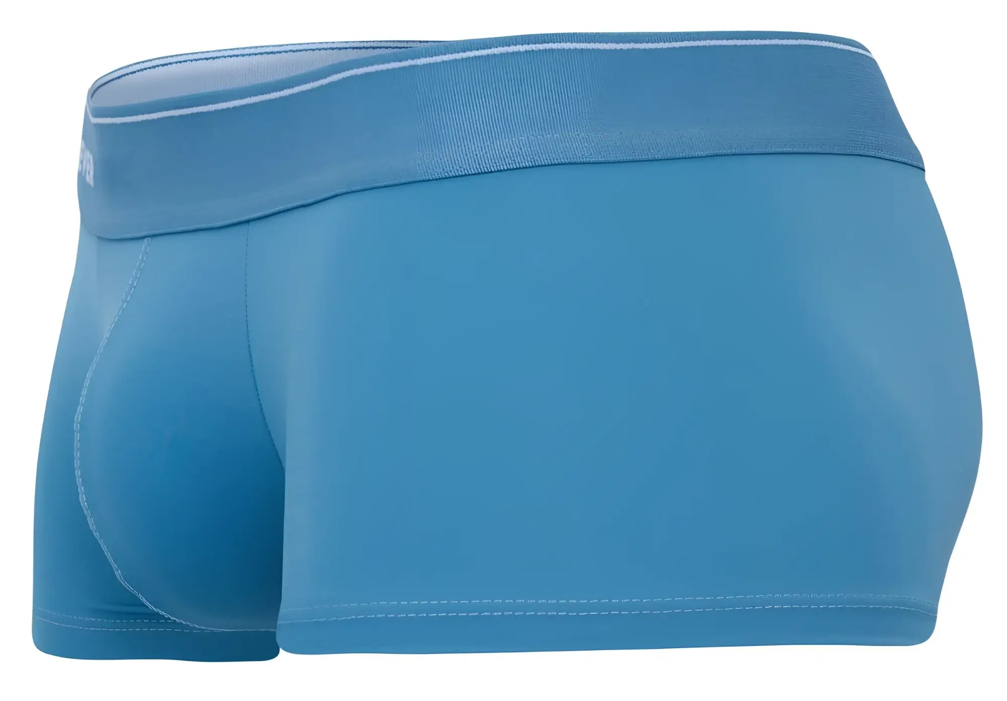 Blue clever 2042 mendoza trunks mens briefs with matching waistband and subtle white stitching along edges