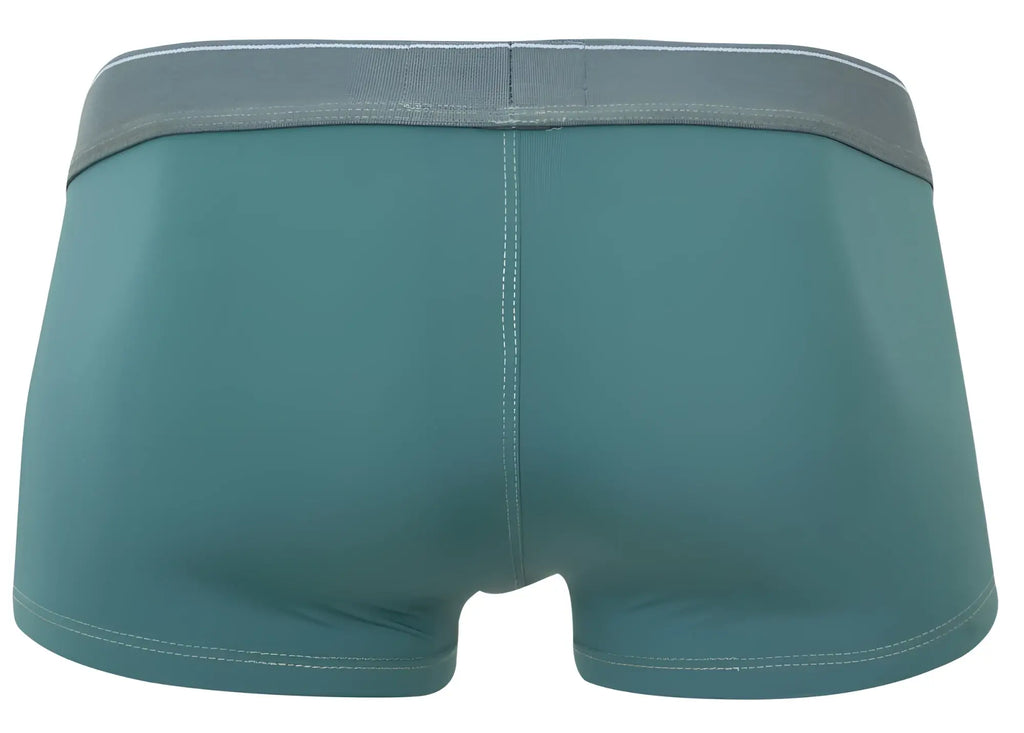 Clever 2042 mendoza trunks green teal briefs with contrasting gray waistband in soft breathable fabric for everyday wear