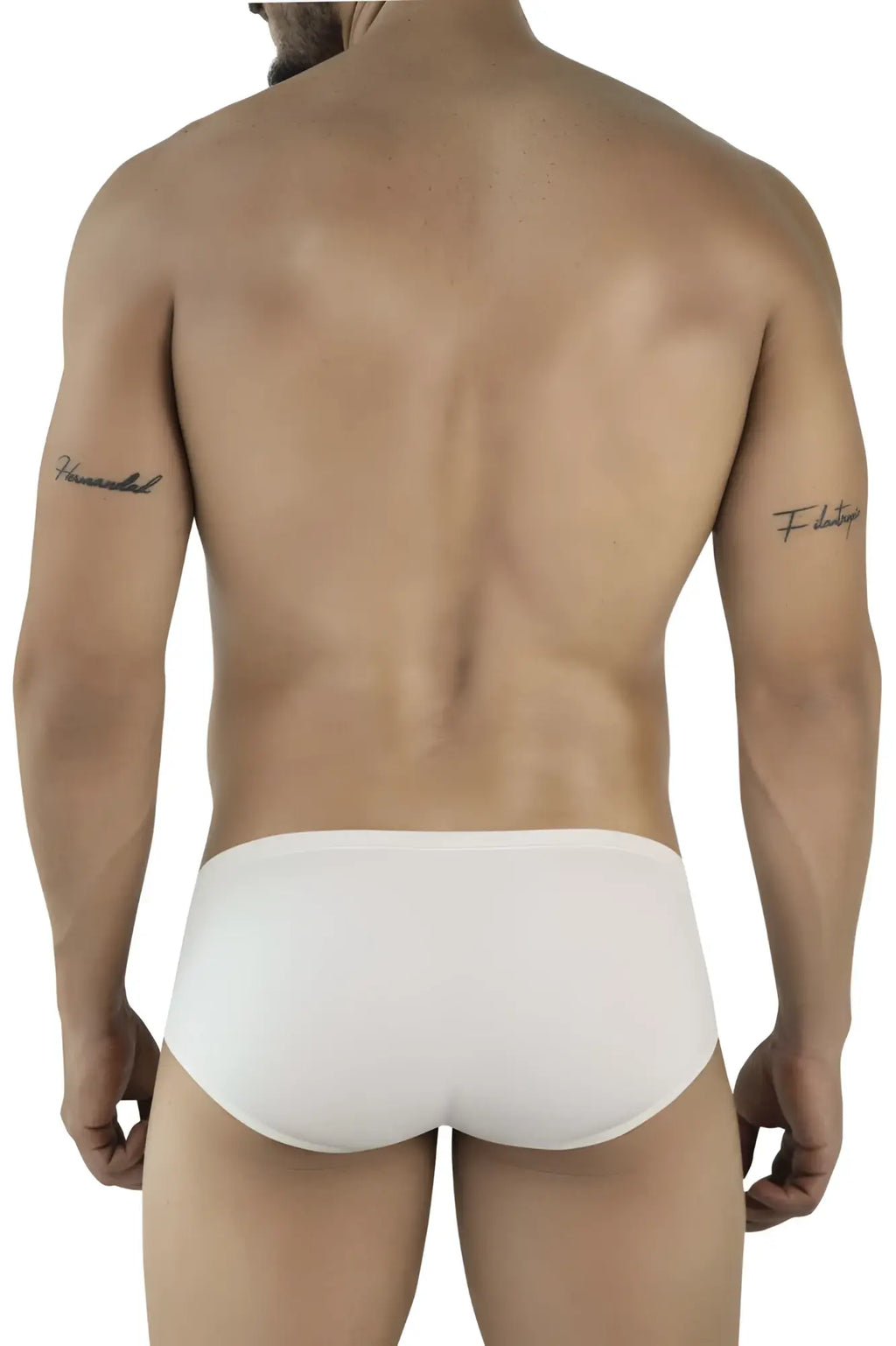 Beige clever 2043 mendoza briefs with smooth form-fitting design in white fabric for comfortable everyday wear