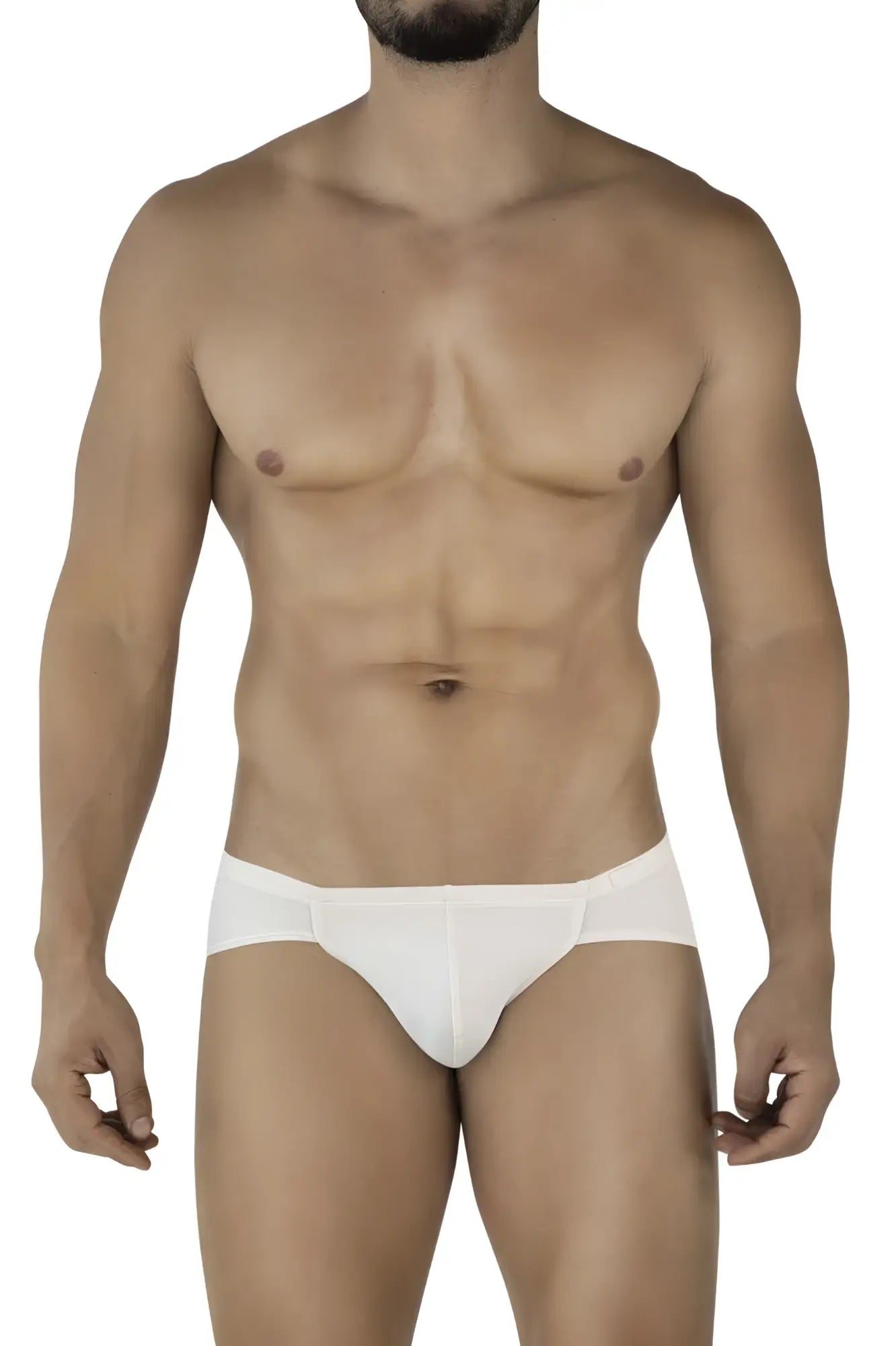 Beige clever 2043 mendoza briefs in white with a smooth, form-fitting design for comfortable all-day wear