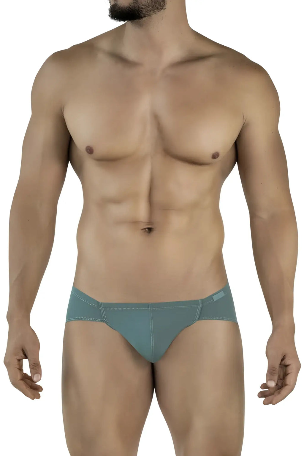 Teal-colored clever 2043 Mendoza briefs with smooth fabric and subtle stitching details in a form-fitting design