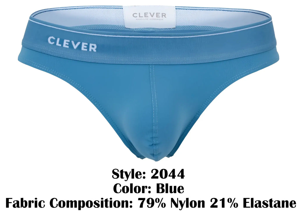 Blue clever 2044 Mendoza thongs made of 79% nylon and 21% elastane in a vibrant blue color