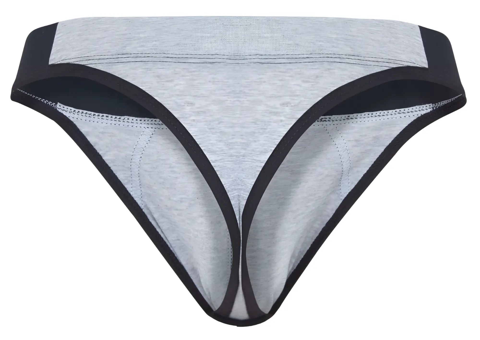Clever 2046 Catamarca thongs in dark gray heathered fabric with solid black trim for athletic use